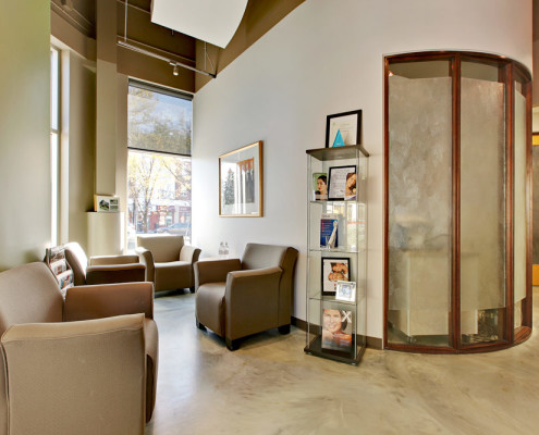 Our SW Calgary dental office waiting area.